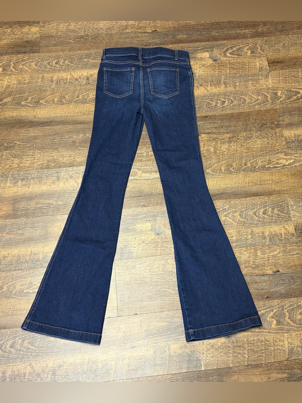 NEW SPANX Flare Jeans Pull On Stretch Midnight Shade Womens Small Shaping - Picture 9 of 12